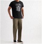 Greg Lauren - Printed Cotton-Jersey T-Shirt - Black