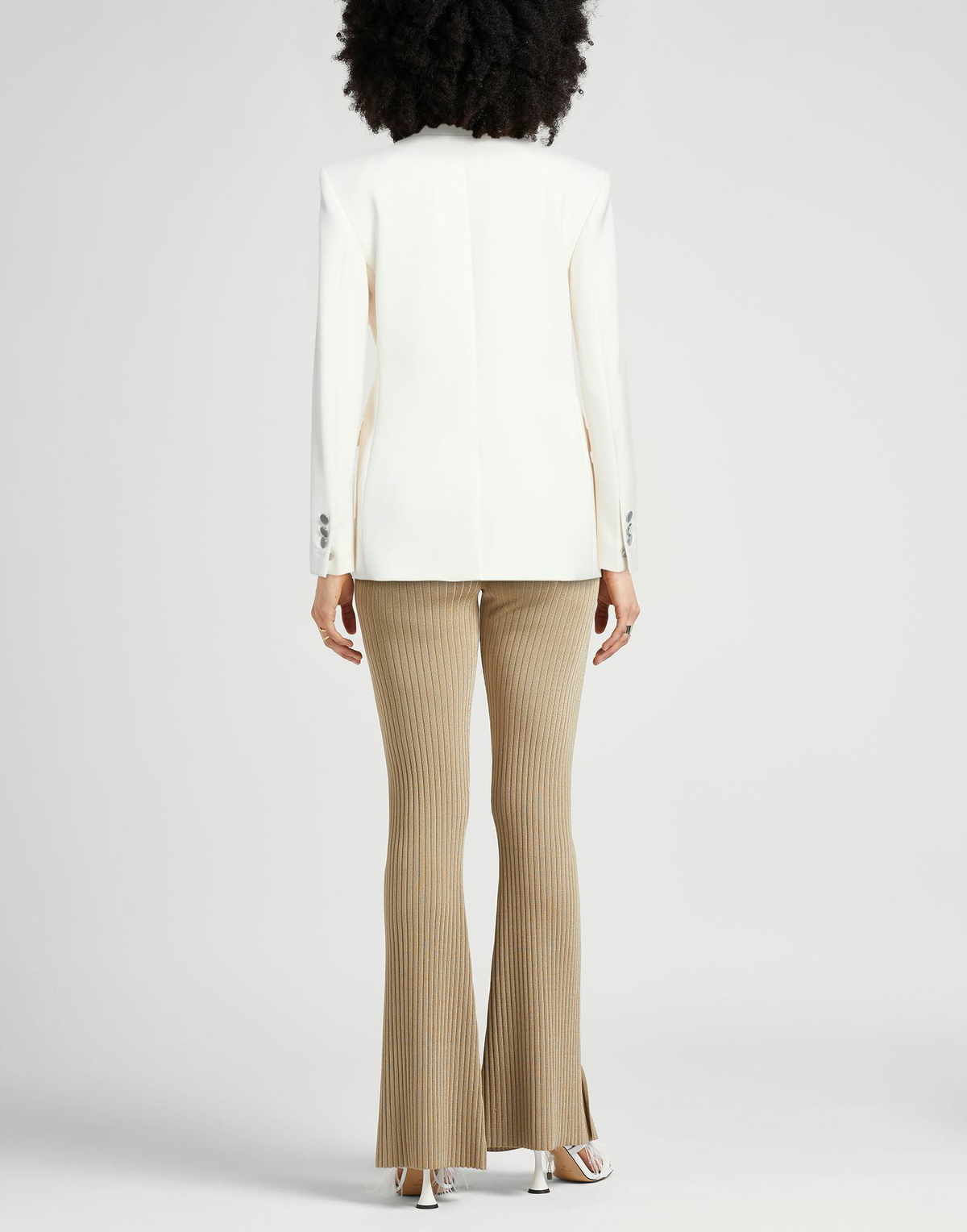 Theory Womens Blazer Cream