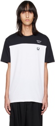 Raf Simons Black Fred Perry Edition Colorblocked T-Shirt