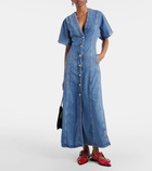 Ganni Denim maxi dress