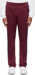 NEEDLES Burgundy Drawstring Track Pants