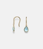 Mateo 14kt gold (585/1000) earrings with topaz and diamonds