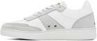 A.P.C. White & Gray Plain Sneakers