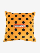 Seletti Yellow Polka Dot Lip Print Cushion