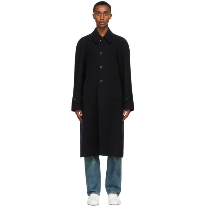 Photo: Gucci Navy Wool Loden Coat