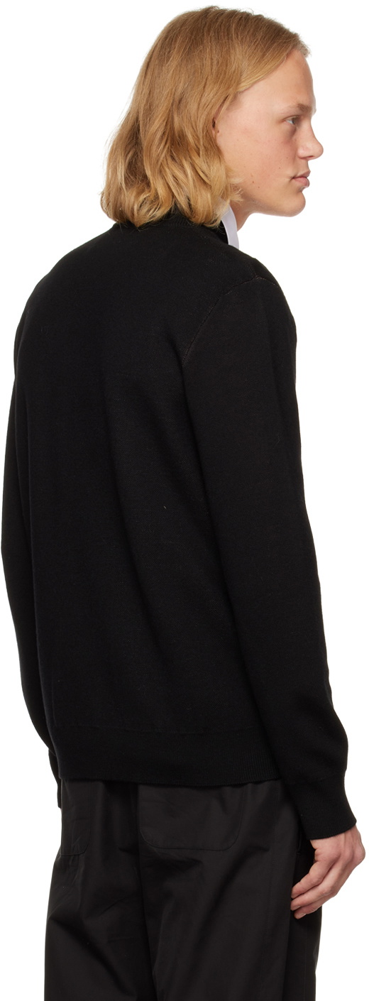 【送料&関税込】Alexander McQueen Crewneck Rib Knit Sweater Alexander McQueen Black & WhiteGraffiti Knit Crewneck
