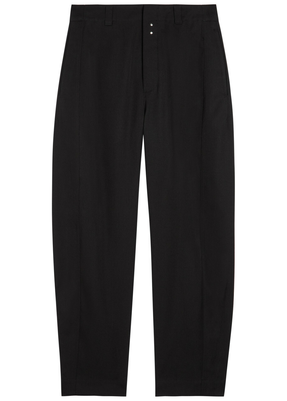 Jacquemus Le Pantalon Oranger Wool Trousers Black