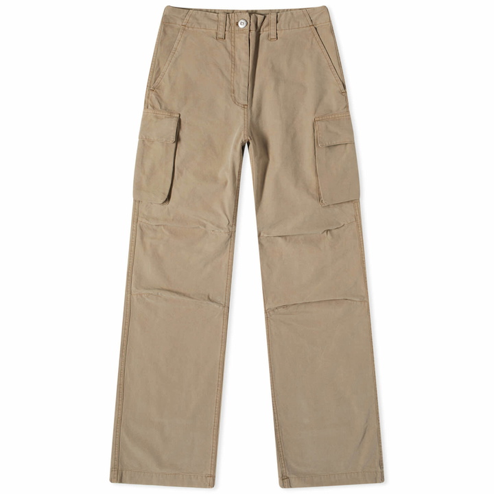 Photo: Our Legacy Women's Peak Cargo Pants in Peafowl Canvas