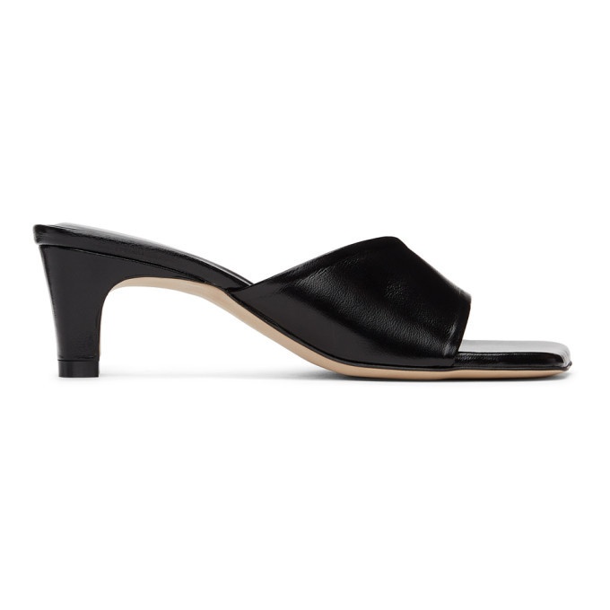 Photo: LOW CLASSIC Black Slide Heeled Sandals