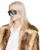 Fendi Gold Fendi First Crystal Sunglasses