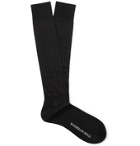 Maximilian Mogg - Ribbed Silk-Blend Over-the-Calf Socks - Unknown
