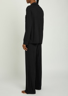 Skims Ribbed Stretch-modal Pyjama set Black