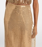 Roberto Cavalli Embellished wrap skirt
