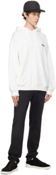 ZEGNA White Dropped Shoulders Hoodie