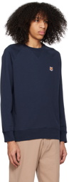 Maison Kitsuné Navy Fox Head Sweatshirt