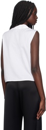 LESET White Yoko Tank Top