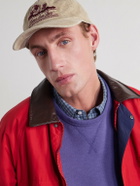 Aimé Leon Dore - Unisphere Embroidered Cotton-Blend Corduroy Baseball Cap - Neutrals