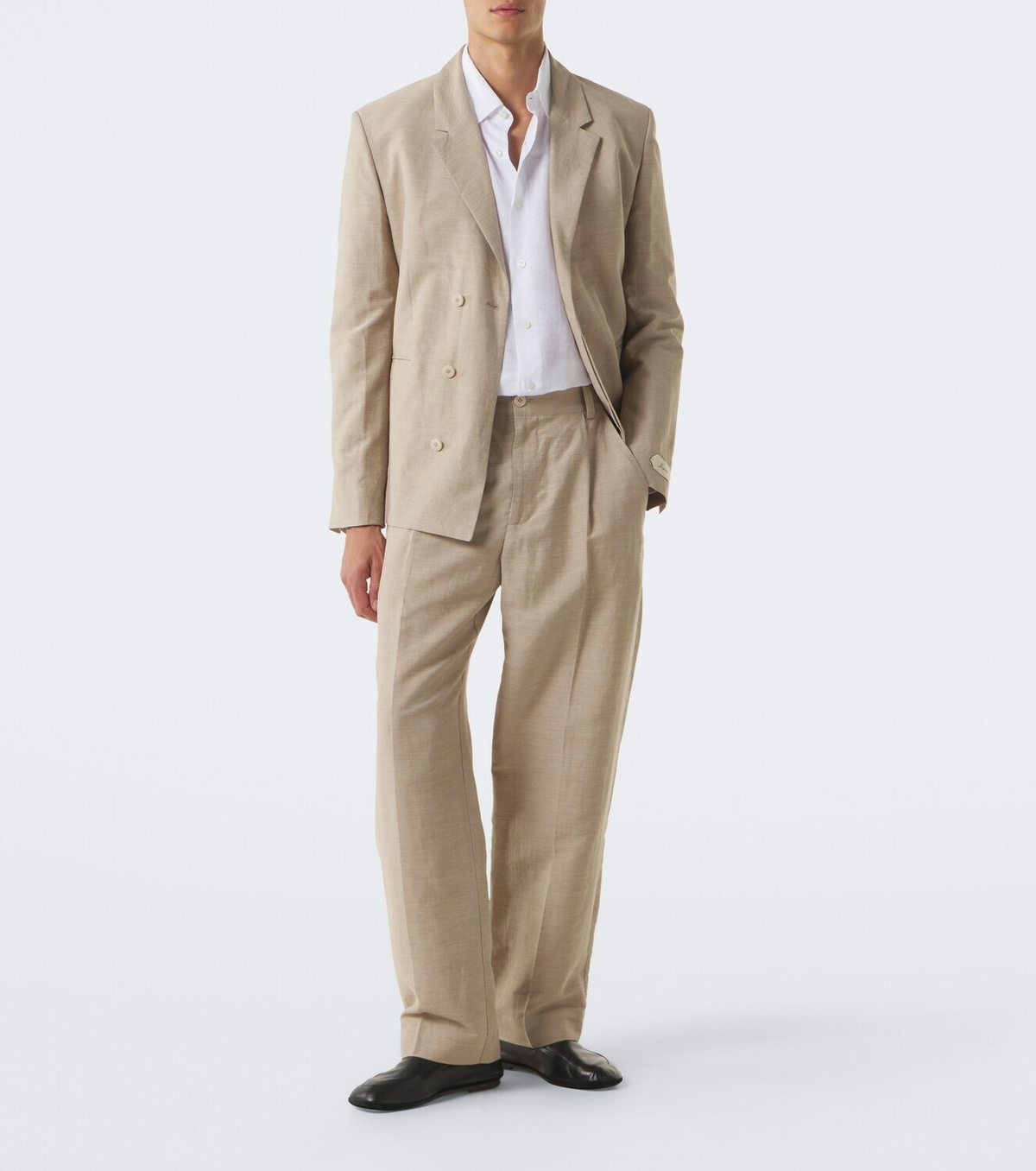 Jacquemus Croisière pleated linen-blend pants
