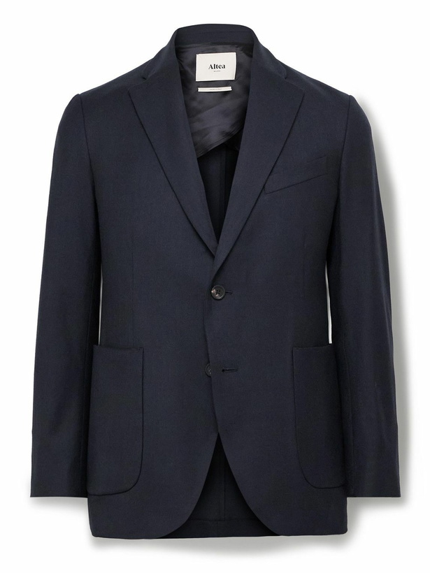 Photo: Altea - Aston Slim-Fit Virgin Wool-Blend Suit Jacket - Blue