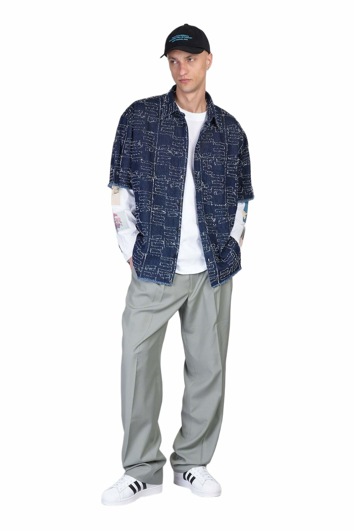 Études Pants In Green Polyester