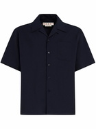 Marni Blue Virgin-Wool Shirt
