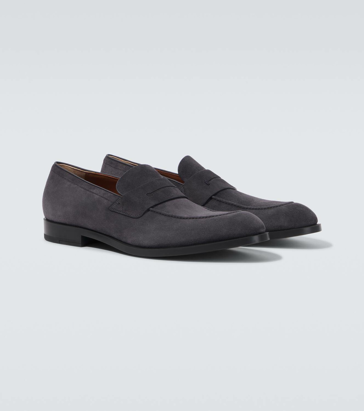 Zegna New Classic leather penny loafers
