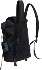 Moschino Black & Blue Logo Backpack