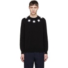 Givenchy Black and White Stars Sweater