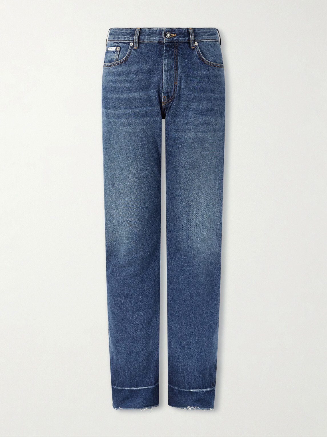 Givenchy - Straight-Leg Fringed Jeans - Blue
