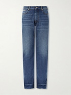 Givenchy - Straight-Leg Fringed Jeans - Blue