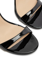 Stuart Weitzman Nudist 100 Patent Leather Sandals Black