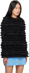 Ashley Williams Black Bow Cape