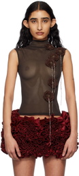 Fancì Club Brown Amber Tank Top