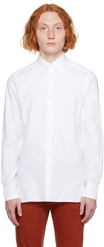 Photo: ZEGNA White Button Up Shirt