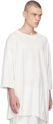 Hed Mayner White Embroidered Long Sleeve T-Shirt