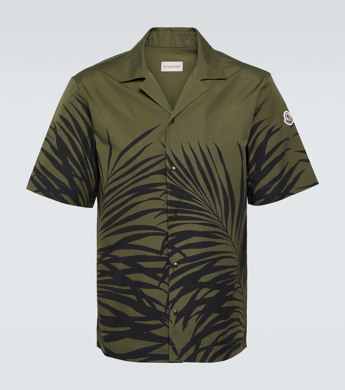 Moncler Printed cotton poplin shirt