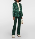 Chloé Jacquard wool and silk satin blazer