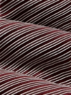 GIORGIO ARMANI - 8cm Striped Silk-Jacquard Tie - Burgundy