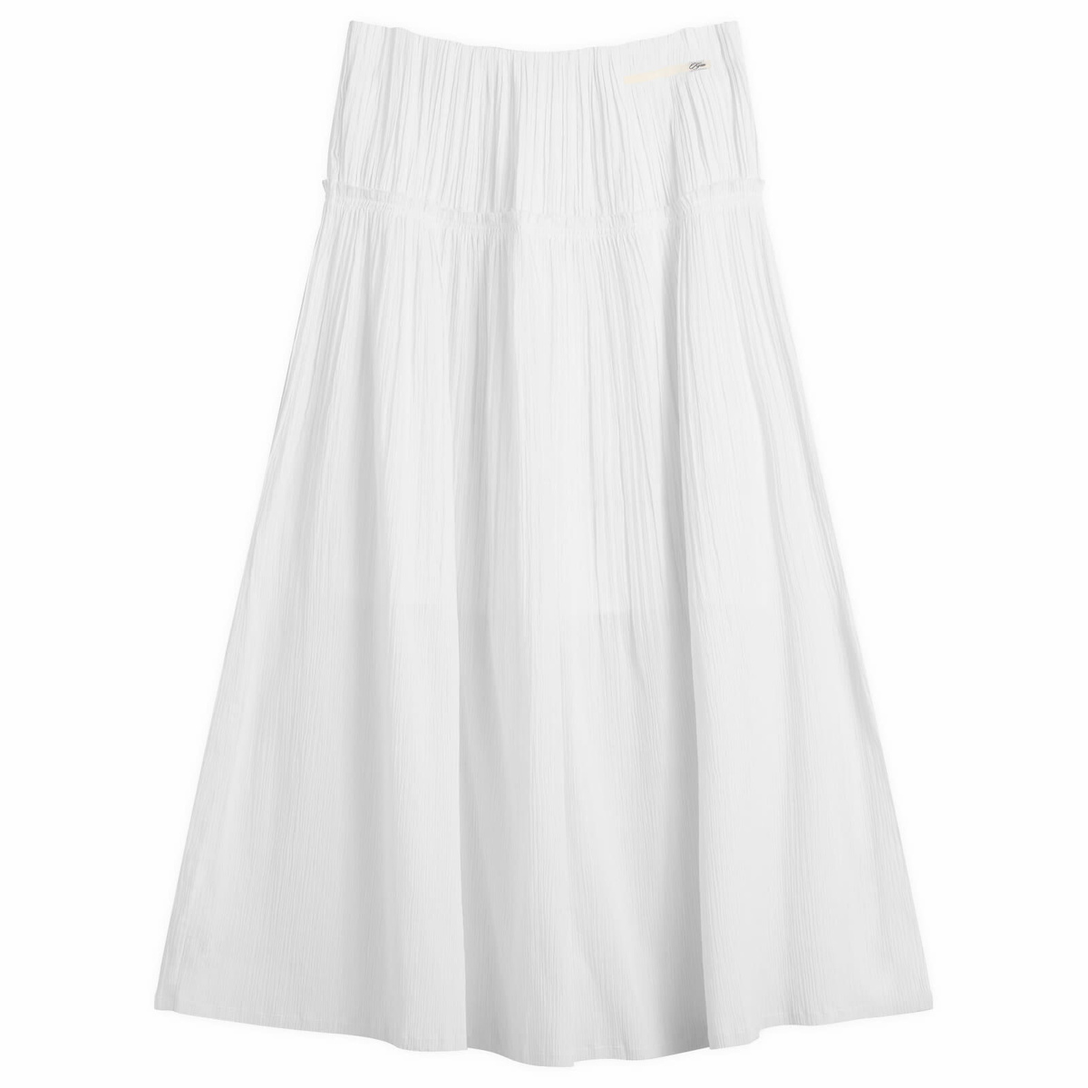 Kijun Women's Pure Pleats Maxi Skirt in Off-White