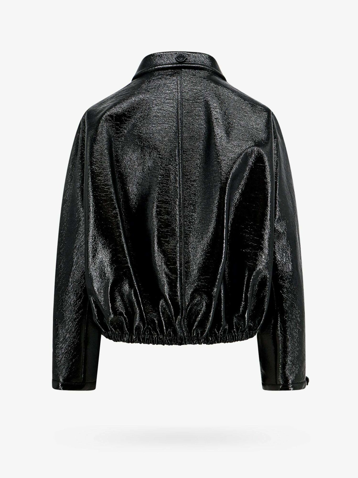 ジャケット COURREGES Women Jackets 323CMA106VY00169999 Black CROPPED VINYL PUFFER JACKET - courrèges