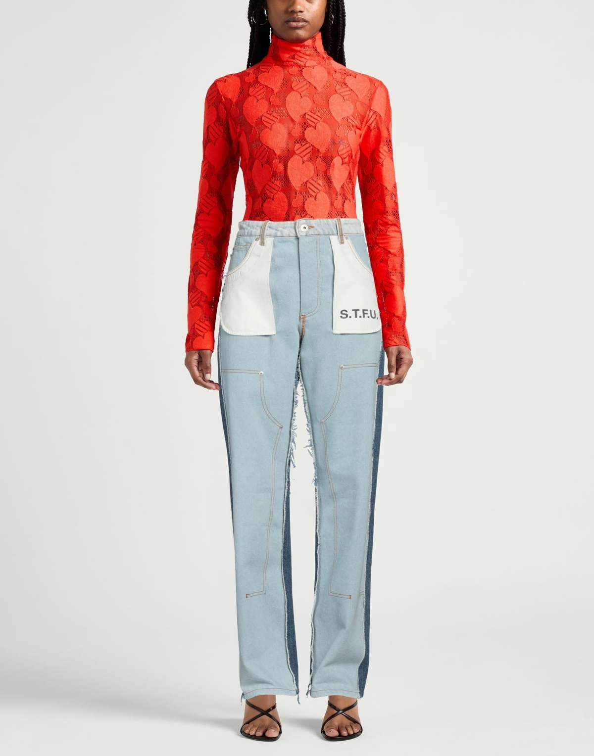 Heron Preston Womens Jeans in Blue