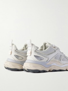 Axel Arigato - Satellite Runner Metallic Leather and Mesh Sneakers - Silver