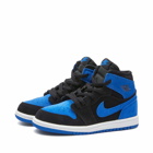 Air Jordan 1 Retro High OG TD Sneakers in Black/Royal Blue