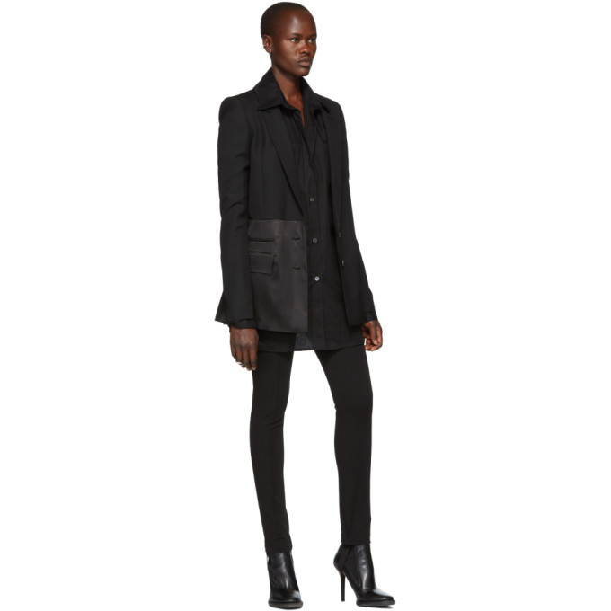 Ann Demeulemeester Black Oversized Cotton Shirt Ann Demeulemeester