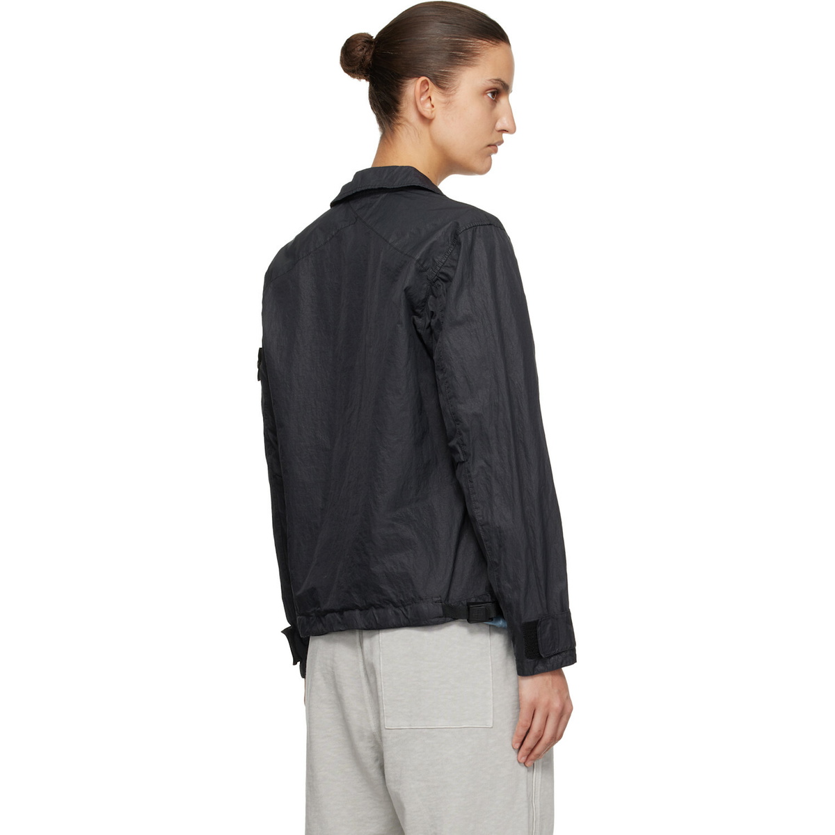 Stone Island Navy 1200020 Nylon Micro Twill Shirt