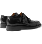 John Lobb - William Leather Monk Strap Shoes - Black