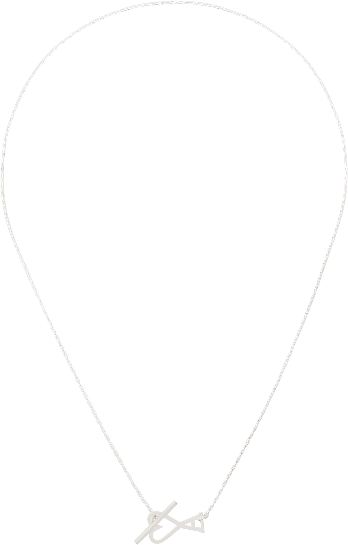 AMI Paris Men's Heart Chain Necklace in Gold AMI