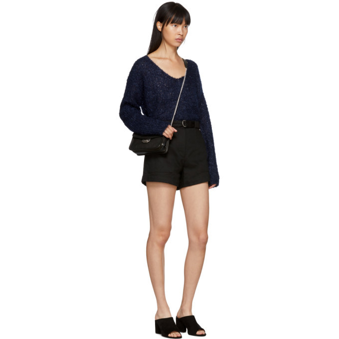 Rag and Bone Navy Freda V Neck Sweater