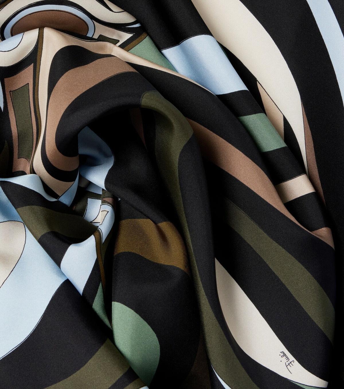 Pucci Marmo silk twill scarf