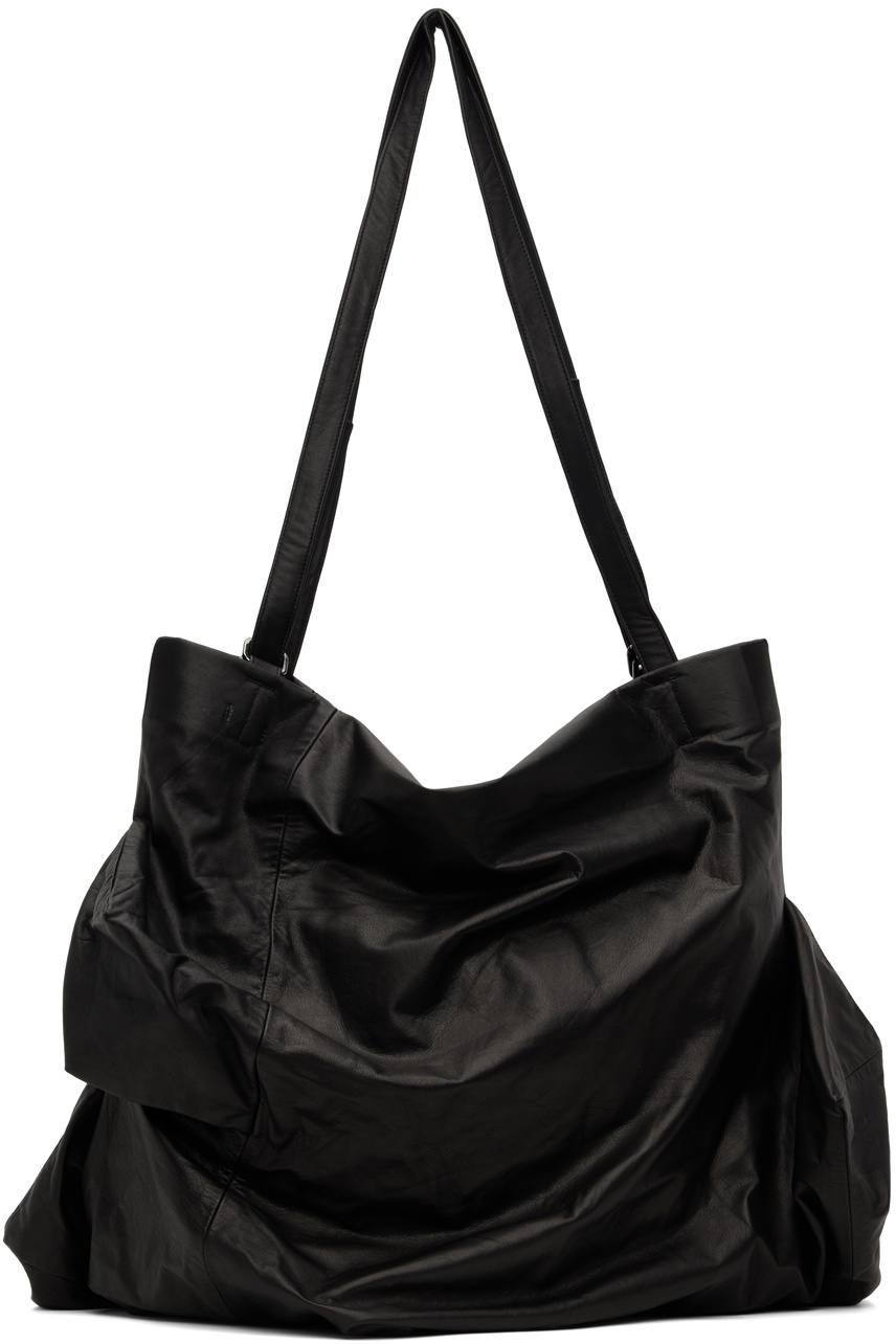 Yohji Yamamoto Black discord Unevenness Tote Yohji Yamamoto